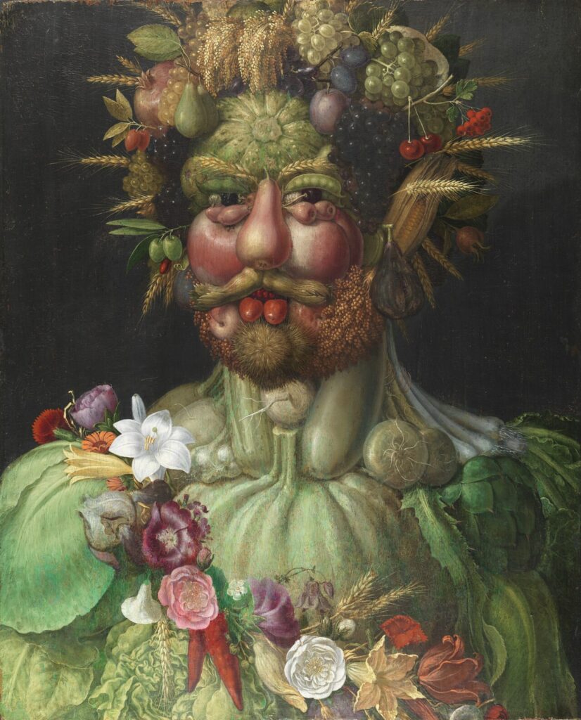 Giuseppe Arcimboldo, Porträt des Kaisers Rudolf II. als Vertumnus, 1591, Schloss Skokloster