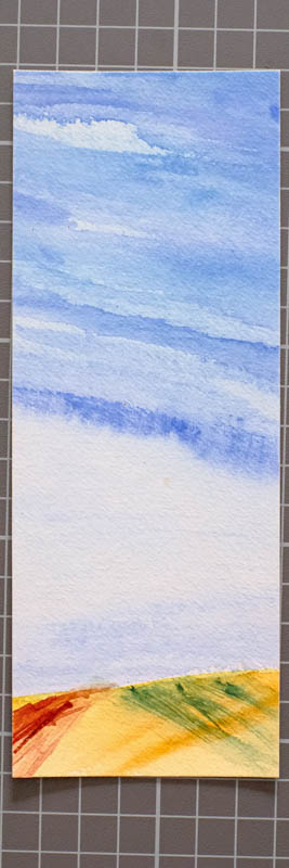Aquarell Lesezeichen Abstrakt #1 von Bernd Schmidt