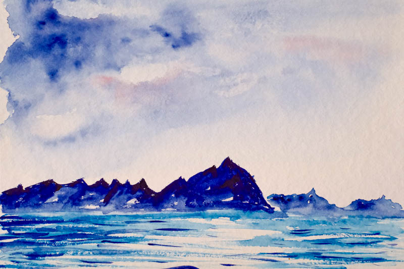 Aquarell Lofoten von Bernd Schmidt