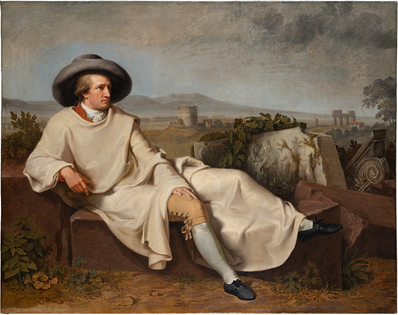 Goethe in der römischen Campagna von Johann Heinrich Wilhelm Tischbein, 1787, Städel Museum in Frankfurt am Main