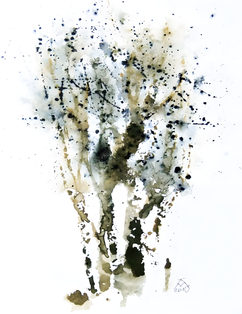 Aquarell Tolle Bäume von Karin Mersmann