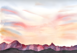 Aquarell Flimstal von Bernd Schmidt