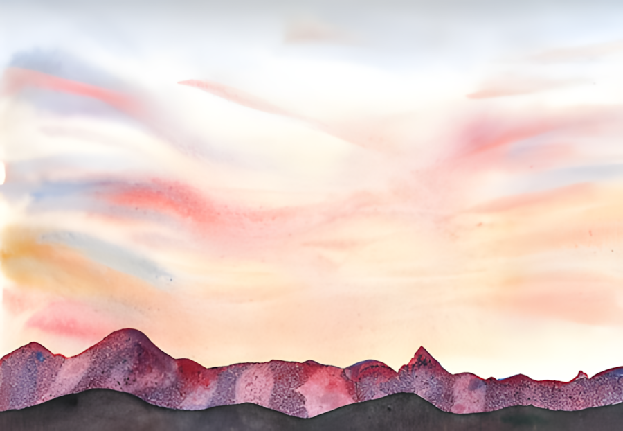 Aquarell Flims von Bernd Schmidt