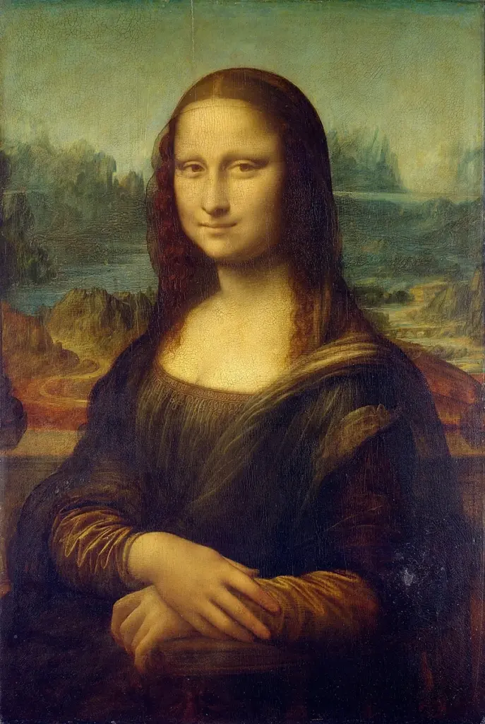 Mona Lisa von Leonardo da Vinci, 1503–1506. Paris, Louvre