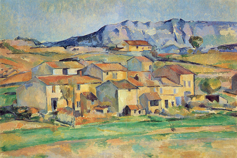 Montagne Sainte-Victoire, von der Umgebung bei Gardanne aus gesehen, Paul Cézanne, 1886–1890, National Gallery of Art, Washington