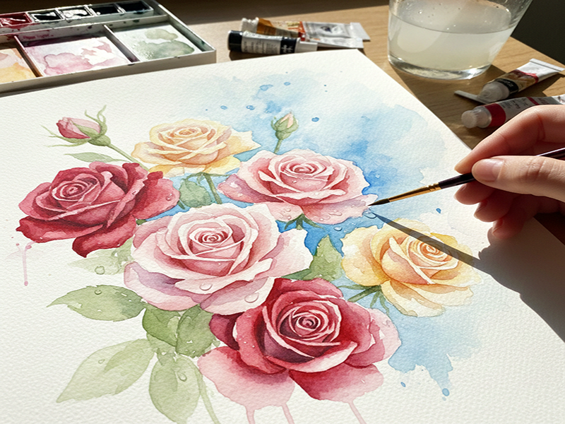 Kunst in der Aquarellmalerei - KI generiert mit Google Nano Banana