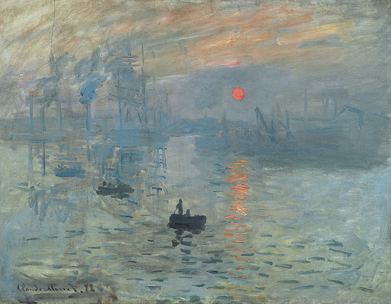 Impression, Sonnenaufgang von Claude Monet, 1872, Musée Marmottan in Paris