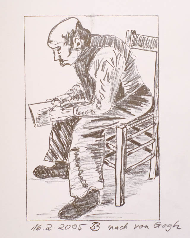 Zeichnung nach Vincent van Gogh - Bernd Schmidt