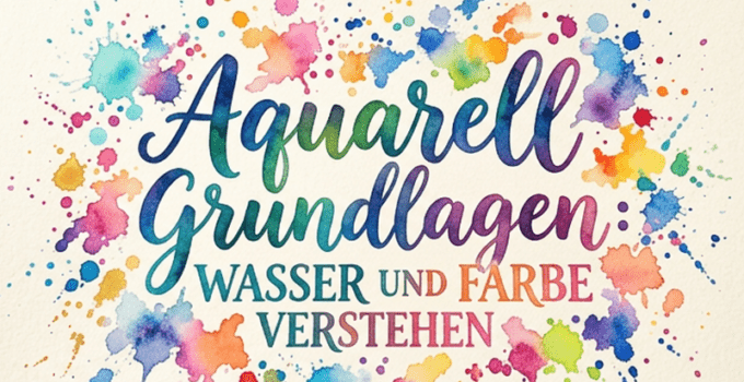Aquarell Grundlagen Wasser und Farbe verstehen