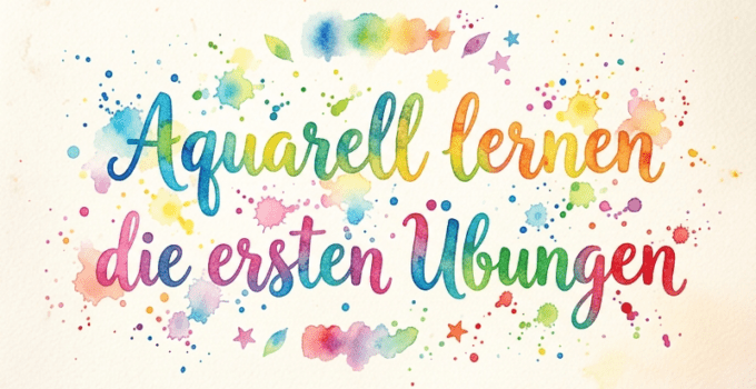 Aquarell lernen die ersten einfachen Übungen