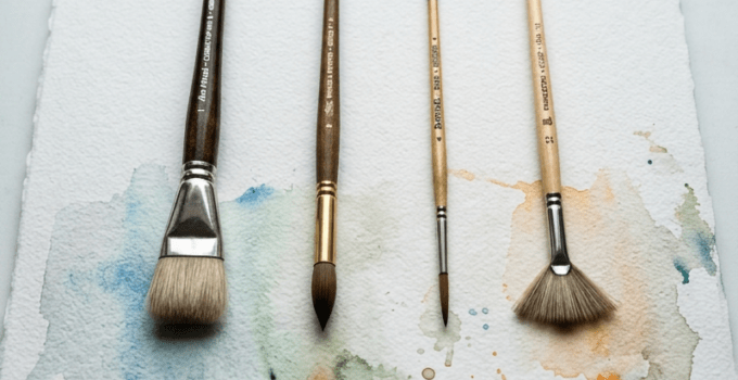 Aquarell Pinsel welche Formen du brauchst