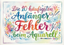 Die 10 häufigsten Anfänger Fehler beim Aquarell Die 10 häufigsten Anfänger Fehler beim Aquarell