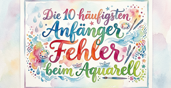 Die 10 häufigsten Anfänger Fehler beim Aquarell