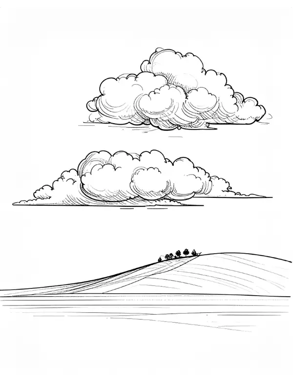 Vorlage 3 Wolke mit Himmel