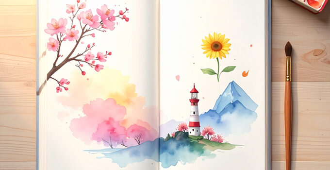 Aquarell malen Ideen: 40 Motive für Anfänger und Profis