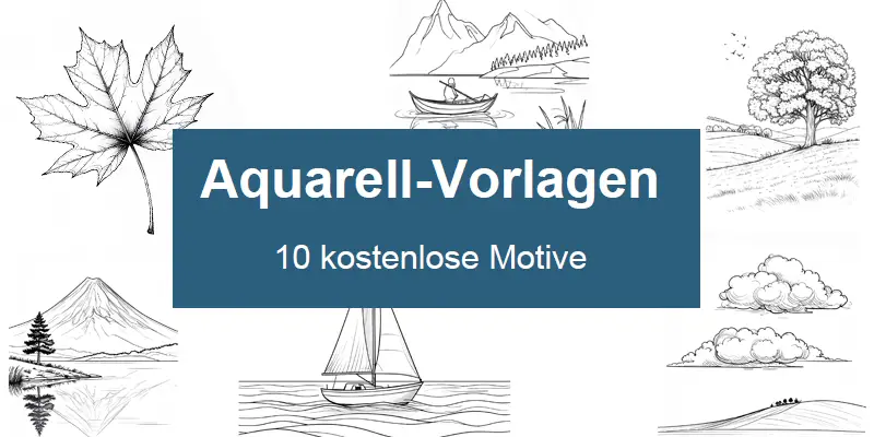 Aquarell malen Vorlagen