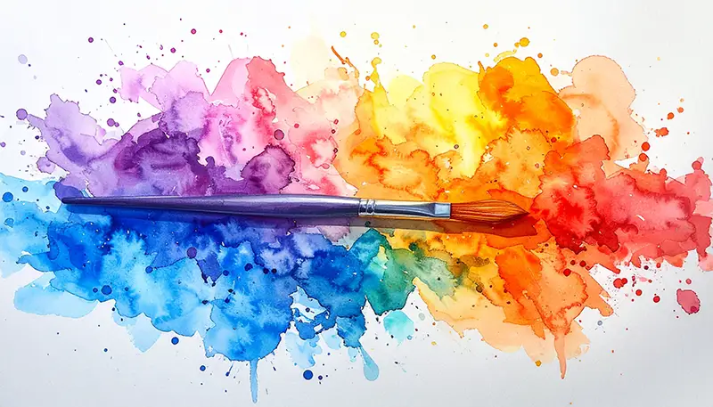 Aquarell Watercolor Splashes