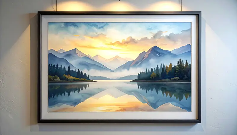 Berglandschaft mit reflektierendem See